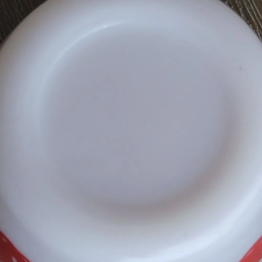 VTG Hazel Atlas Apple Mixing Bowl Milk Glass USA MCM 50s 6" - Picture 4 of 4